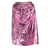 Maxbell Kids Shiny Cloak Hooded Cape Wizard Witch Costume Party Fancy Dress Pink