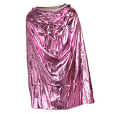 Maxbell Kids Shiny Cloak Hooded Cape Wizard Witch Costume Party Fancy Dress Pink
