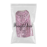 Maxbell Kids Shiny Cloak Hooded Cape Wizard Witch Costume Party Fancy Dress Pink