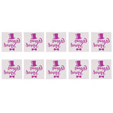 Maxbell 10x Purple Team Bride Tribe Temporary Tattoos Wedding Sticker Groom Squad