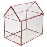 Maxbell Glass House Terrarium Container Geometric Succulent Planter 15.5x10.5x15.5cm