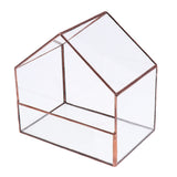 Maxbell Glass House Terrarium Container Geometric Succulent Planter 15.5x10.5x15.5cm