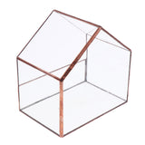 Maxbell Glass House Terrarium Container Geometric Succulent Planter 15.5x10.5x15.5cm