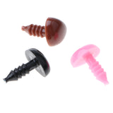 Maxbell 100pcs Mix Color Triangle Safety Nose with BACKS for Bear Doll DIY 8x10mm