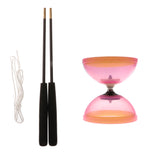 Maxbell Plastic Juggling Toys 1-Bearing Diabolo with Handsticks & String Pink