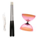 Maxbell Plastic Juggling Toys 1-Bearing Diabolo with Handsticks & String Pink