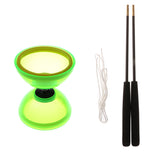 Maxbell Plastic Juggling Toys 1-Bearing Diabolo with Handsticks & String Green