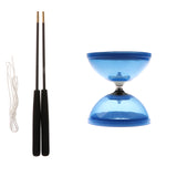 Maxbell Plastic Juggling Toys 1-Bearing Diabolo with Handsticks & String Blue