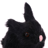 Maxbell Cute simulation Plush Stuffed Rabbit Animals Soft Toy Home Decoration Black