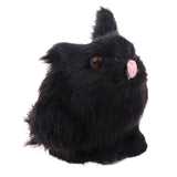 Maxbell Cute simulation Plush Stuffed Rabbit Animals Soft Toy Home Decoration Black