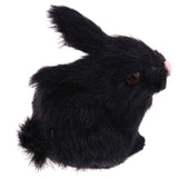 Maxbell Cute simulation Plush Stuffed Rabbit Animals Soft Toy Home Decoration Black