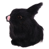 Maxbell Cute simulation Plush Stuffed Rabbit Animals Soft Toy Home Decoration Black