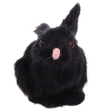 Maxbell Cute simulation Plush Stuffed Rabbit Animals Soft Toy Home Decoration Black