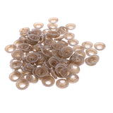 Maxbell 100 Pieces Plastic Brown Safety Eyes with BACKS for Bear Doll DIY Craft 20mm