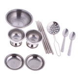 Maxbell 25 Pieces Stainless Steel Kids Pretend Play Kitchen Cooking Cookware Toy Set