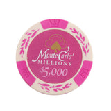 Maxbell MagiDeal Dollar 5000 Face Value Monte Carlo Millions Label Casino Play Chips