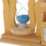 Maxbell Wooden Elegant Hourglass with Pen Holder/Container Office/Home Decorations