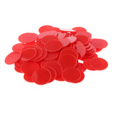 Maxbell 100x Casino Poker Chips Poker Game Board Game Chip DIY Craft Chip 32mm Red