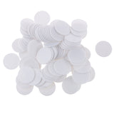 Maxbell 100x Casino Poker Chips Poker Game Board Game Chip DIY Craft 32mm White