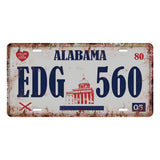 Maxbell Iron painting  metal tin sign Alabama
