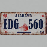 Maxbell Iron painting  metal tin sign Alabama