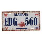 Maxbell Iron painting  metal tin sign Alabama