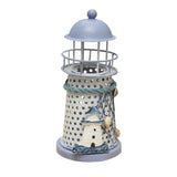 Maxbell Wrought Iron Nautical Lighthouse Lantern Candle Holder 14cm Light House