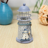 Maxbell Wrought Iron Nautical Lighthouse Lantern Candle Holder 14cm Light House