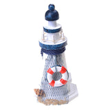 Maxbell Mediterranean Wooden Light House Tower Nautical Starfish Lifebouy Decor #1