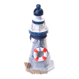 Maxbell Mediterranean Wooden Light House Tower Nautical Starfish Lifebouy Decor #1