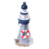 Maxbell Mediterranean Wooden Light House Tower Nautical Starfish Lifebouy Decor #1