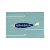 Maxbell Mediterranean Fish Pattern Table Mat Rectangular Heat-insulated Place Mats A
