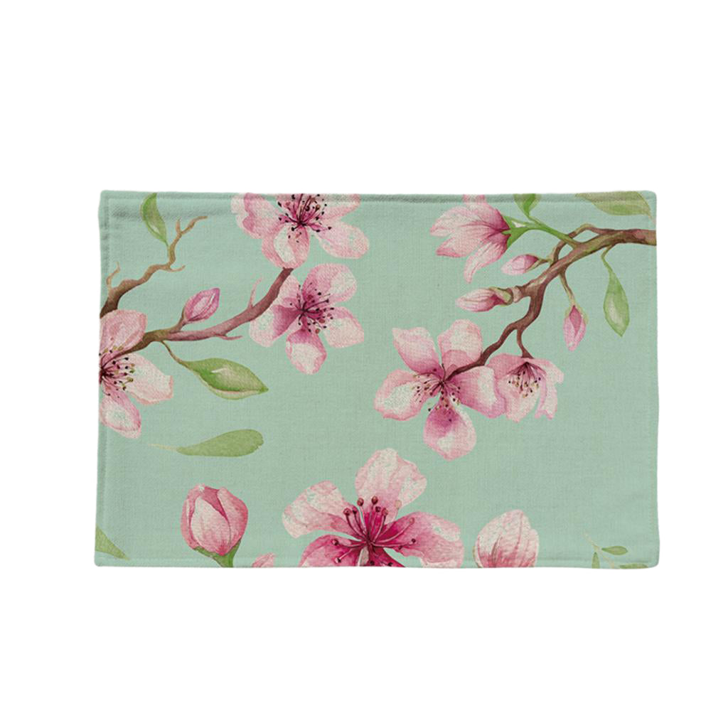 Maxbell Chinese Style Linen Floral Heat Insulation Placemats Dining Table Mat 3