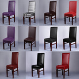 Maxbell Stretch Chair Cover Leather Seat Cover Dining Room Seat Cover Decoration A