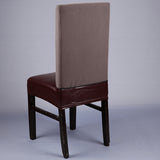 Maxbell PU Leather Home Elastic Slipcover Dining Chair Cover Banquet Protector -Red