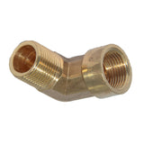 Maxbell 3/8 Inch Brass Barbed Double End Right Angle Pipe Fitting Threaded Connector