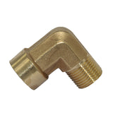 Maxbell 3/8 Inch Brass Barbed Double End Right Angle Pipe Fitting Threaded Connector