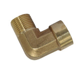 Maxbell 3/8 Inch Brass Barbed Double End Right Angle Pipe Fitting Threaded Connector