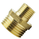 Maxbell 1-3/4 Inch Brass Barbed Double End Male Hose Pipe Fitting Thread Connector