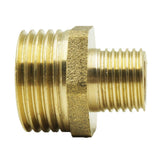 Maxbell 1-3/4 Inch Brass Barbed Double End Male Hose Pipe Fitting Thread Connector