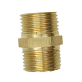 Maxbell 1/2 Inch Brass Barbed Double End Male Hose Pipe Fittings Threaded Connector