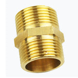 Maxbell 1/2 Inch Brass Barbed Double End Male Hose Pipe Fittings Threaded Connector