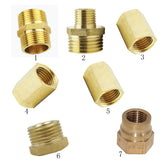 Maxbell 1/2 Inch Brass Barbed Double End Male Hose Pipe Fittings Threaded Connector