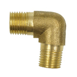 Maxbell 1/4 Inch Brass Barbed Double End Male Pipe Fitting Thread Connector Adapter