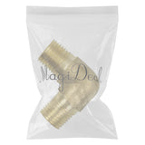 Maxbell 1/4 Inch Brass Barbed Double End Male Pipe Fitting Thread Connector Adapter