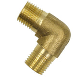 Maxbell 1/4 Inch Brass Barbed Double End Male Pipe Fitting Thread Connector Adapter