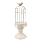 Maxbell Wrought Iron Birdcage Candlesticks Home Party Candle Tea Light Holder White