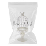 Maxbell Wrought Iron Birdcage Candlesticks Home Party Candle Tea Light Holder White