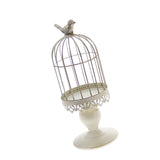 Maxbell Wrought Iron Birdcage Candlesticks Home Party Candle Tea Light Holder White