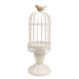 Maxbell Wrought Iron Birdcage Candlesticks Home Party Candle Tea Light Holder White